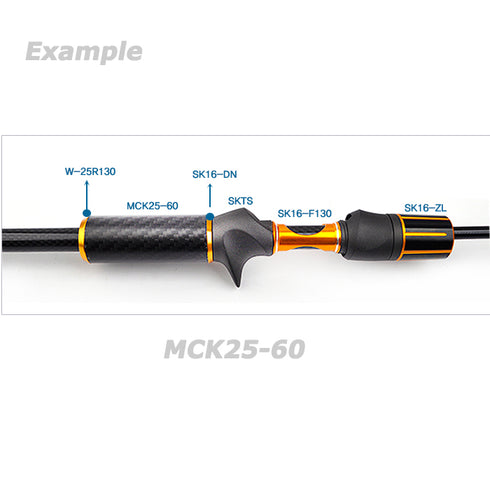 Carbon Tube for Fuji KSKSS16/ASH and Rear Grip (CK25-85)