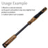 Natural Wood Fuji IPSM16 Black Spinning Rear Grip Kit (BA) Free Beeswax