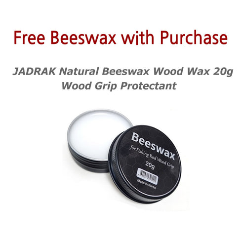Natural Wood Fuji IPSM16 Black Spinning Rear Grip Kit (BA) Free Beeswax