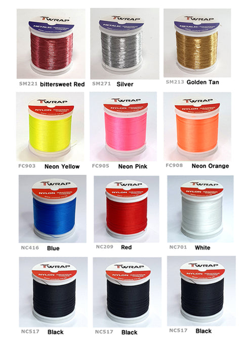 Lot of 12ea Best Color Nylon-Metalic Thread (JK012)