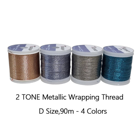 Lot of 12ea Best Metaliic Rod Wrapping Threads (JK025)