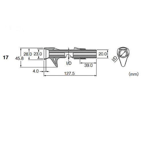 Fuji Bait Casting Reel Seats (ACSM17-BL) - Black, Body only
