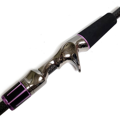 Fuji Bait Casting Reel Seats (ACSM16-GM) - PVD Plated High Gloss Gunmetal, Body only