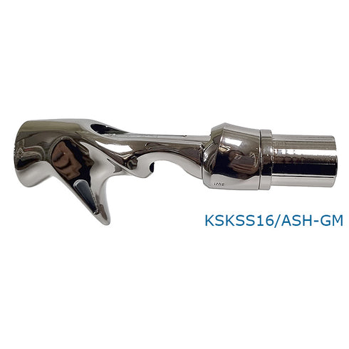 Fuji Bait Casting Reel Seats (ACSM16-GM) - PVD Plated High Gloss Gunmetal, Body only