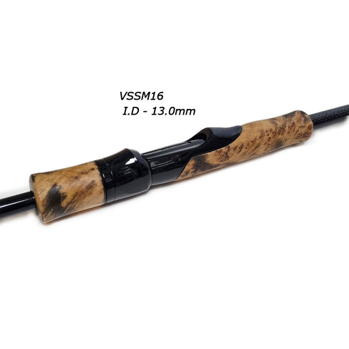 Natural Wood 2Handle Rear Grip Kit for Fuji VSSM16 Black Spinning Reel Seat (AY)