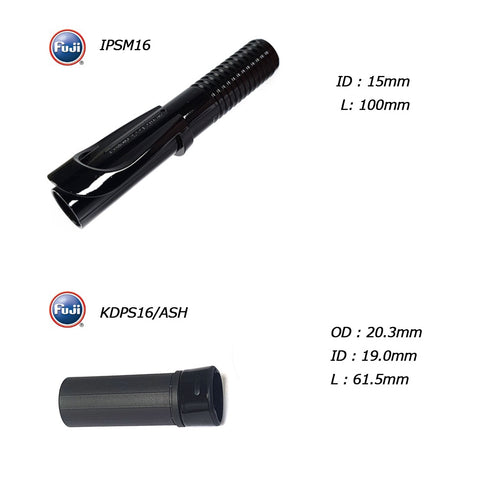 Natural Wood Fuji IPSM16 Black Spinning Rear Grip Kit (BA) Free Beeswax