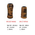 Natural Wood Split Rear Grip Kit Fuji SKSS16 Black Spinning (BB) Free Beeswax