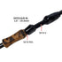 Natural Wood Split Rear Grip Kit Fuji SKSS16 Black Spinning (BB) Free Beeswax