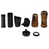 Natural Wood Split Rear Grip Kit Fuji SKTS16 Black Bait (BC) Free Beeswax