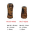 Natural Wood Split Rear Grip Kit Fuji SKTS16 Black Bait (BC) Free Beeswax