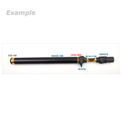 Carbon Tube for Fuji KSKSS16/ASH and Rear Grip (CK25-230)