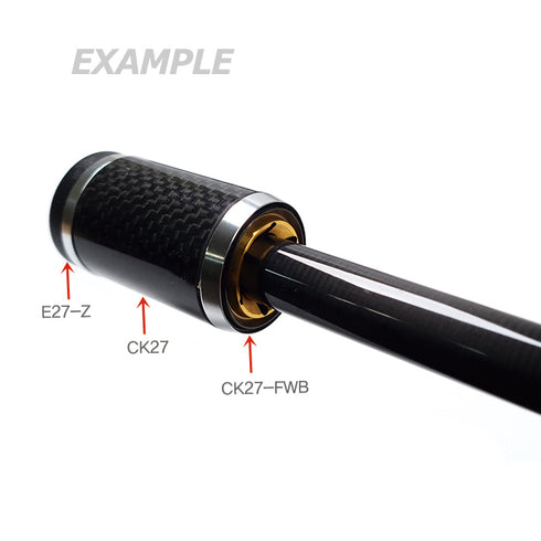 Metal Parts for CK27 Carbon Pipe (CK27-FWB) - OD 27mm