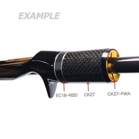 Metal Parts for CK27 Carbon Pipe (CK27-FWA) - OD 27mm