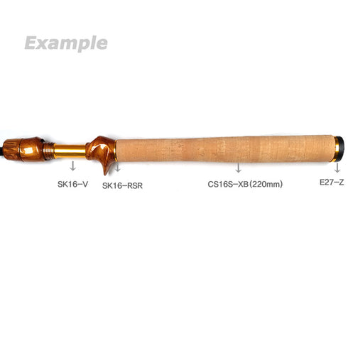 Rear Grip for Fuji SKTS16 Reel Seats (CS16S-XB) - A Grade