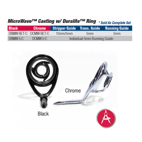 ATC MicroWave 9-Piece Guide Kit Black Frame, Duralite Ring (DBMW-Kit-C) - Casting