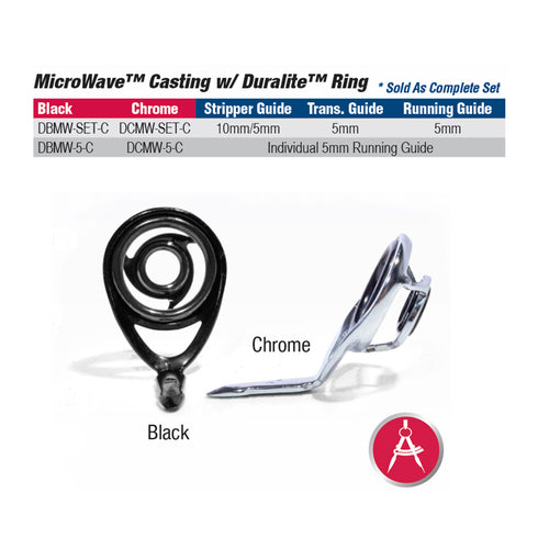ATC MicroWave 9-Piece Guide Kit Crome Frame, Duralite Ring (DCMW-Kit-C) - Casting