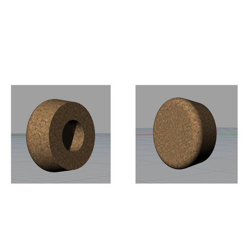Rod Butt Cap of Rubber Cork (E27-BK)