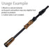 Natural Wood Split Rear Grip Kit Fuji SKSS16 Black Spinning (BB) Free Beeswax