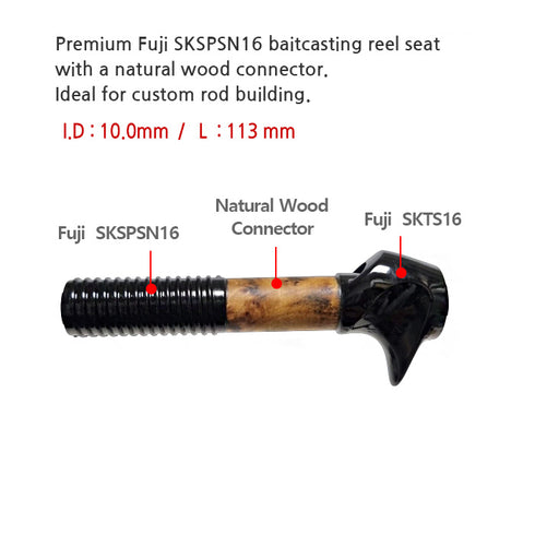 Fuji SKTS16 Black Bait Reel Seat Kit (SKTS16-SP47) Includes Locking Nut