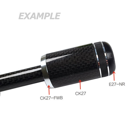 Nurling End Caps (E27-NR) - OD 27mm Bonded