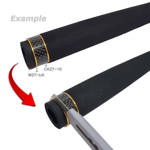 EVA Rear Grip for Fuji ACS16 Reel Seats (EA16S-XB ) -Tuning Version, L 230mm