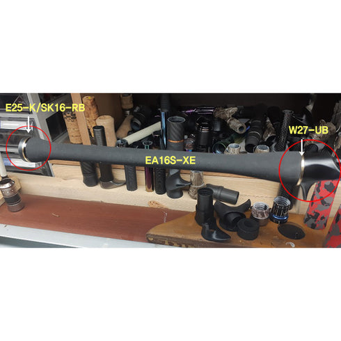 EVA Rear Grip for Fuji ACS16 Reel Seats (EA16S-XF) - L 240mm