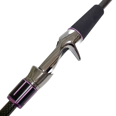 Fuji Bait Casting Reel Seats (ECSM16-GM) -PVD Plated High Gloss Gunmetal, Body only