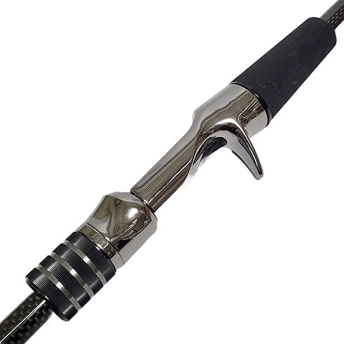 Fuji Bait Casting Reel Seats (ECSM16-GM) -PVD Plated High Gloss Gunmetal, Body only