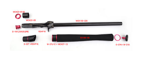 RDHP Black Marble Casting Handle Kits (EDM1615-A)-AF