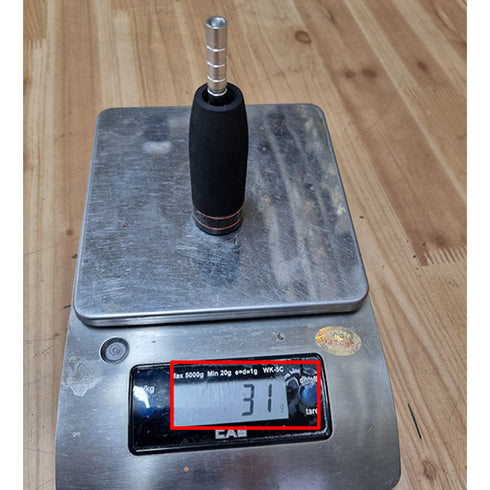 Rod Butt Cap with Weight Balancer and EVA Grip (EE-XSC) - Bonded.