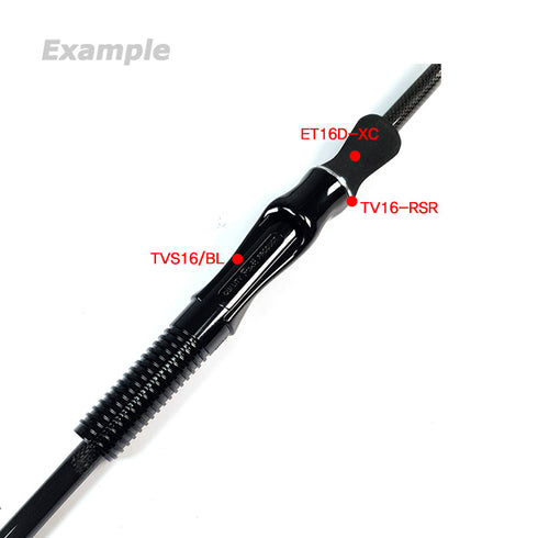 EVA Foam Grip for Fuji TVS16 Reel Seats (ET16D-XC)