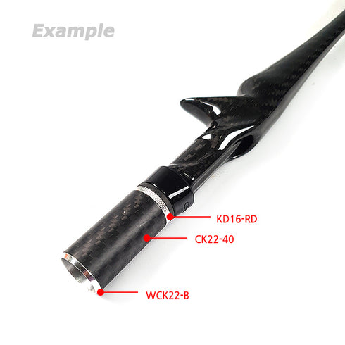 One Body Bait Reel Seat and Grip kit made of Carbon (FCBRG-01)