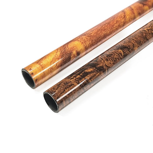 Wood Pattern Carbon Pipe (CK155) - OD 15.2mm ID 13.5mm