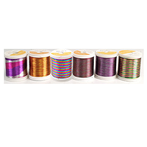 Multi Color Metallic Thread (MC) - A Size, 100yd