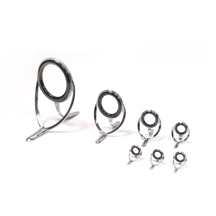 Kigan 3D SIC Bait Guide Kit (MUSG-257,Chrome) for Rod Building