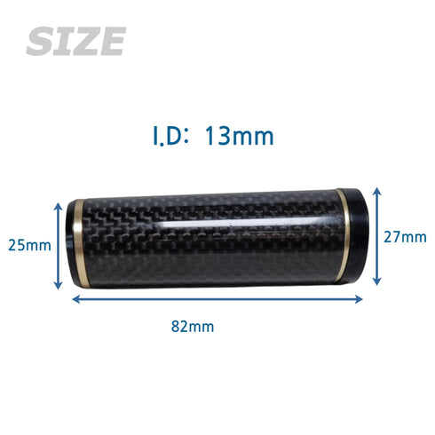 Carbomax Butt Cap Grip (GE27-WG080) Bonded Carbon Grip