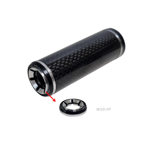 Carbomax Butt Cap Grip (GE27-WG080) Bonded Carbon Grip
