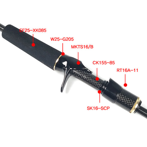 RT16 bonded Quick Lock Nut Kit (RT16A-11) - Black