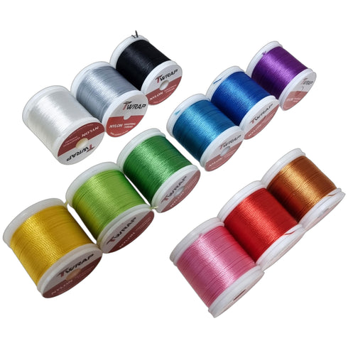 Lot of 12ea NC Nylon Wrapping Threads (JK005-JK006-JK007)