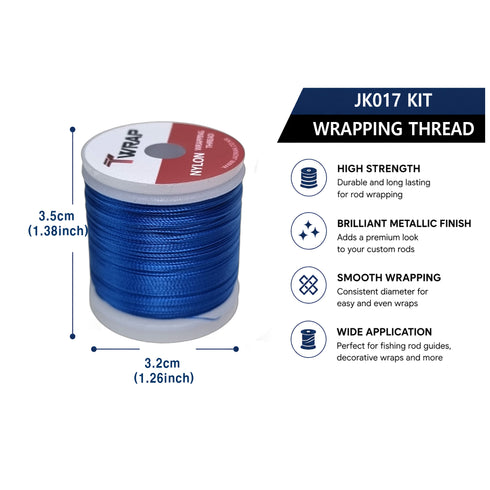 Lot of 12ea "E" Size Best Rod Wrapping Threads (JK017)