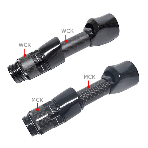 JKSS16 Split Spinning Reel Seats Kit (JKSS16-SP29) Black Bonded Nut included