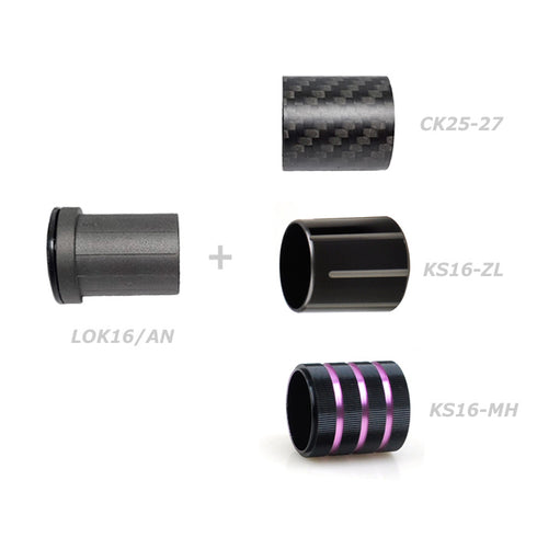 Fuji Short Nut + Humped-Shape Hood (TVSJ16/ASH-GM)-PVD Plated High Gloss Gunmetal