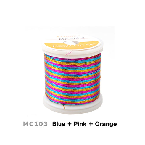 Multi Color Metallic Thread (MC) - A Size, 100yd