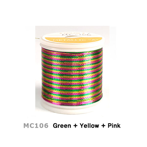 Multi Color Metallic Thread (MC) - A Size, 100yd