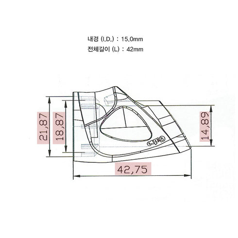 Split Bait Reel Seats Parts - Hood (MKSS16-LW) - Light Wood
