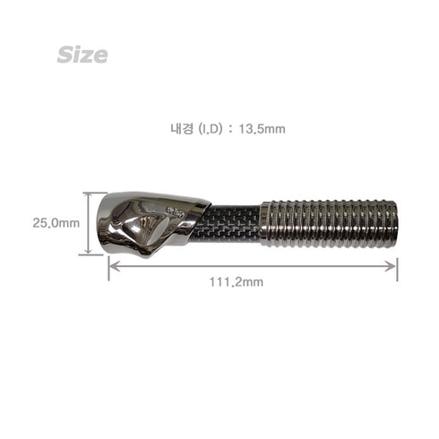 MK16 Split Spinning Reel Seat KIT (MKSS16-SP26) - PVD Plated High Gloss Gunmetal-Bonding Completed