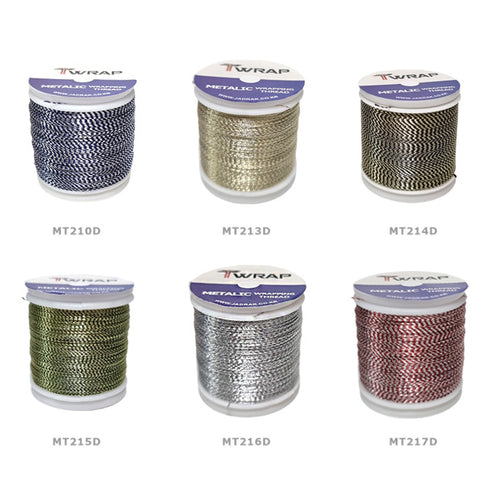 Jadrak T-WRAP 2 TONE Metallic Wrapping Threads (MT) - D Size,90m