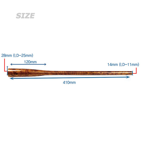 Reinforced Plastic Rear Grip (PF-XL410) - Wood Pattern