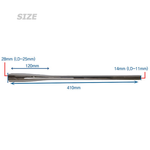 PVD Plated High Gloss Gunmetal Rear Grip (PF-XL410-GM)