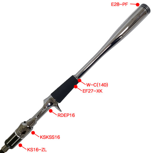 PVD Plated High Gloss Gunmetal Rear Grip (PF-XL410-GM)